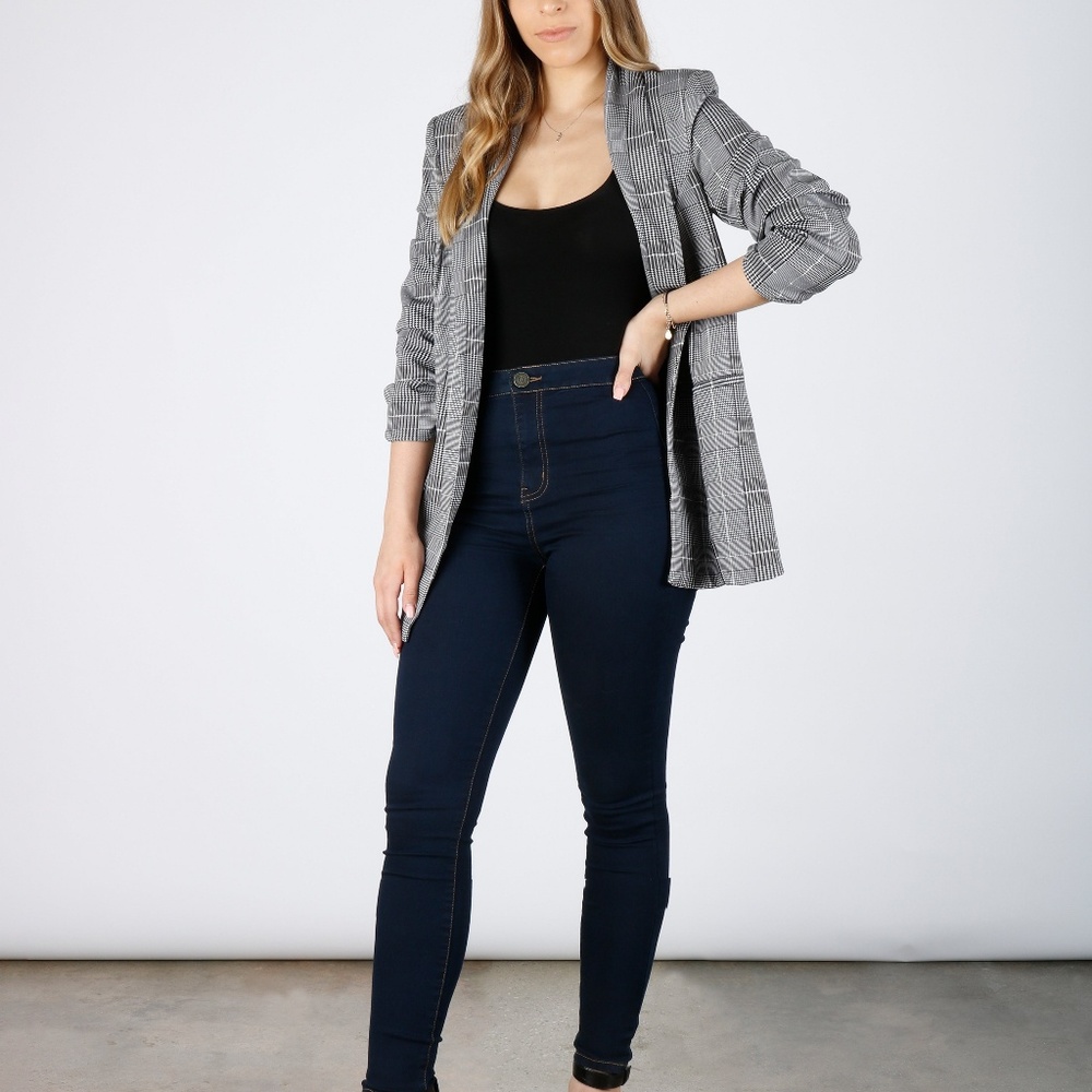 Cute Plaid Blazer